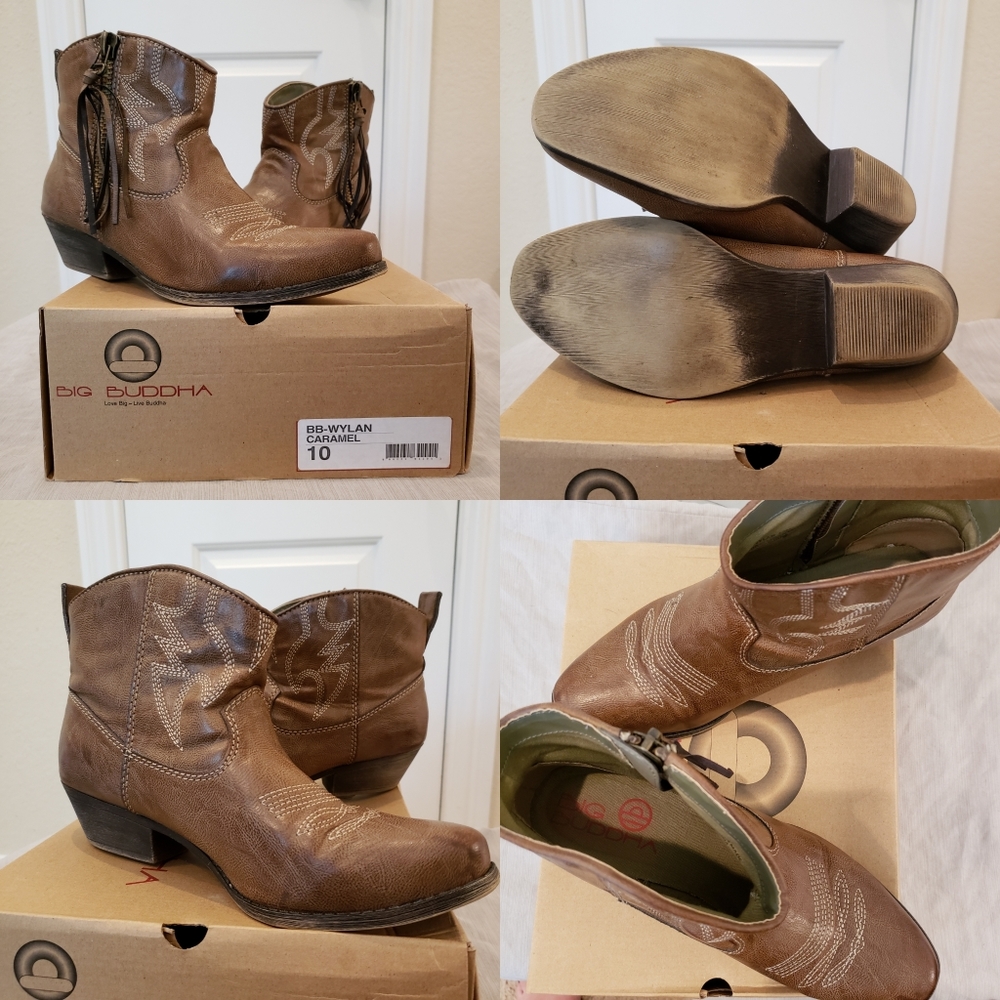 Big Buddha "Wylan" Ankle Boots- Size 10